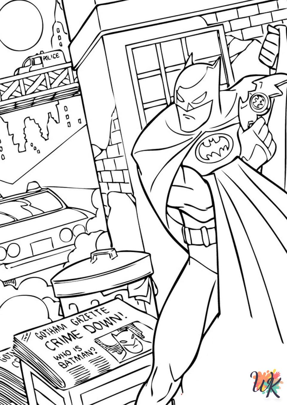 printable Batman coloring pages