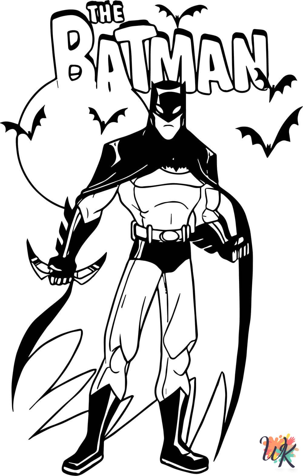 printable Batman coloring pages for adults
