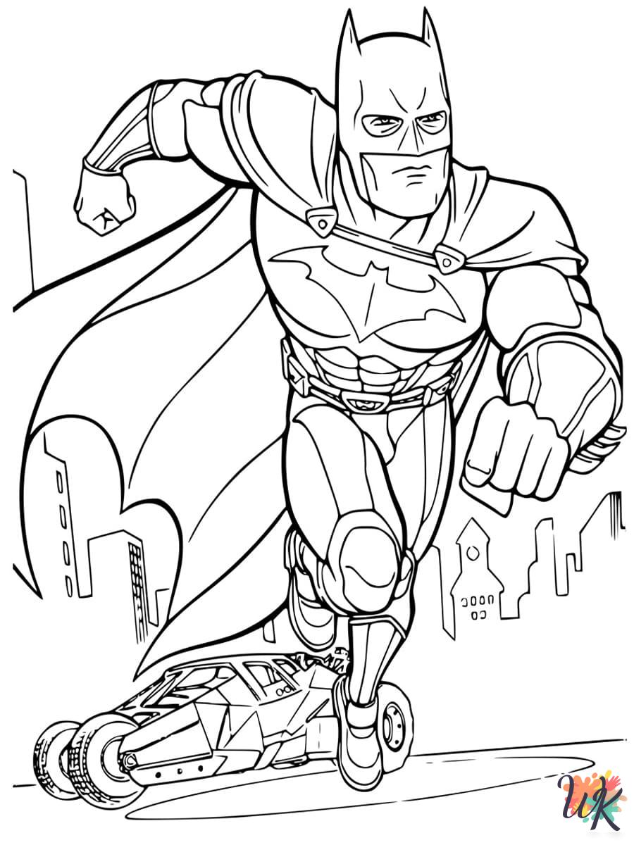 free printable Batman coloring pages for adults