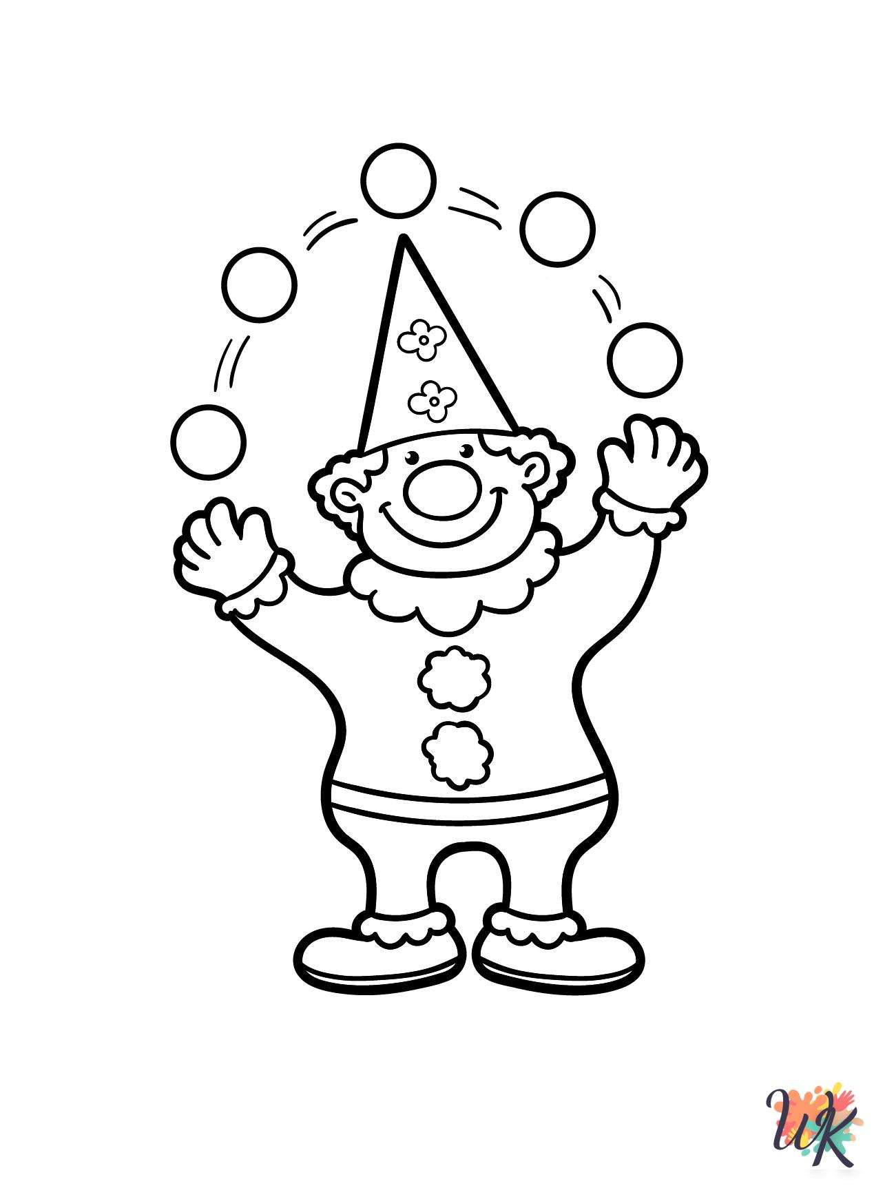 Circus free coloring pages
