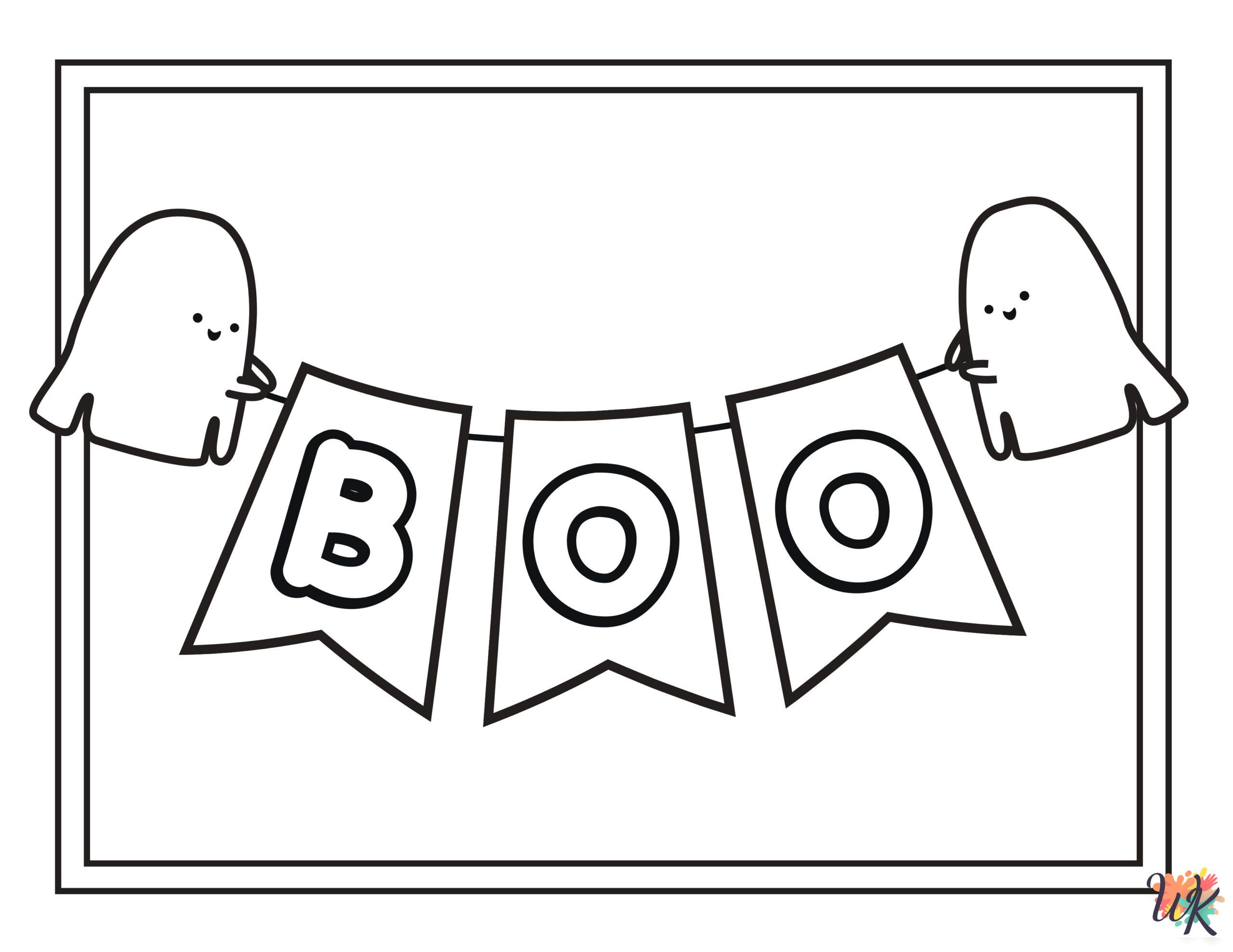 free printable Cute Halloween coloring pages for adults
