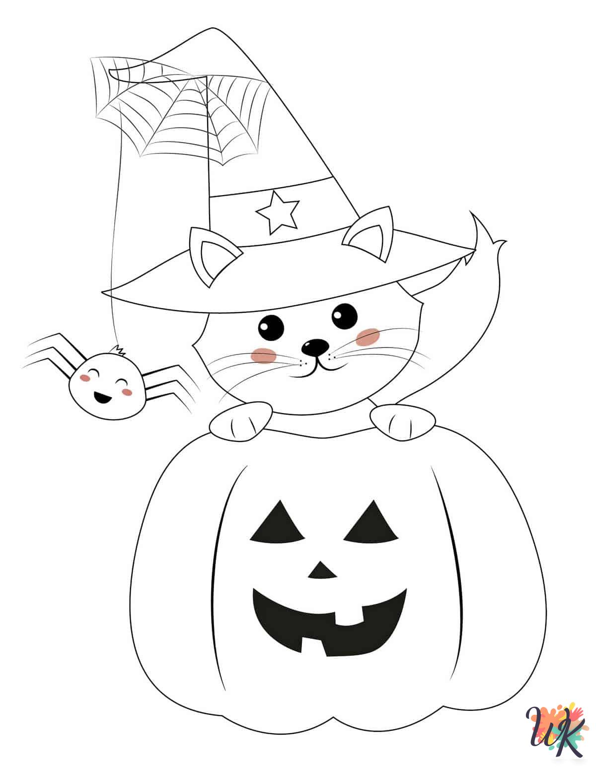 grinch Cute Halloween coloring pages