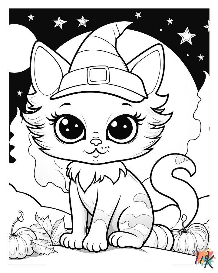 hard Cute Halloween coloring pages
