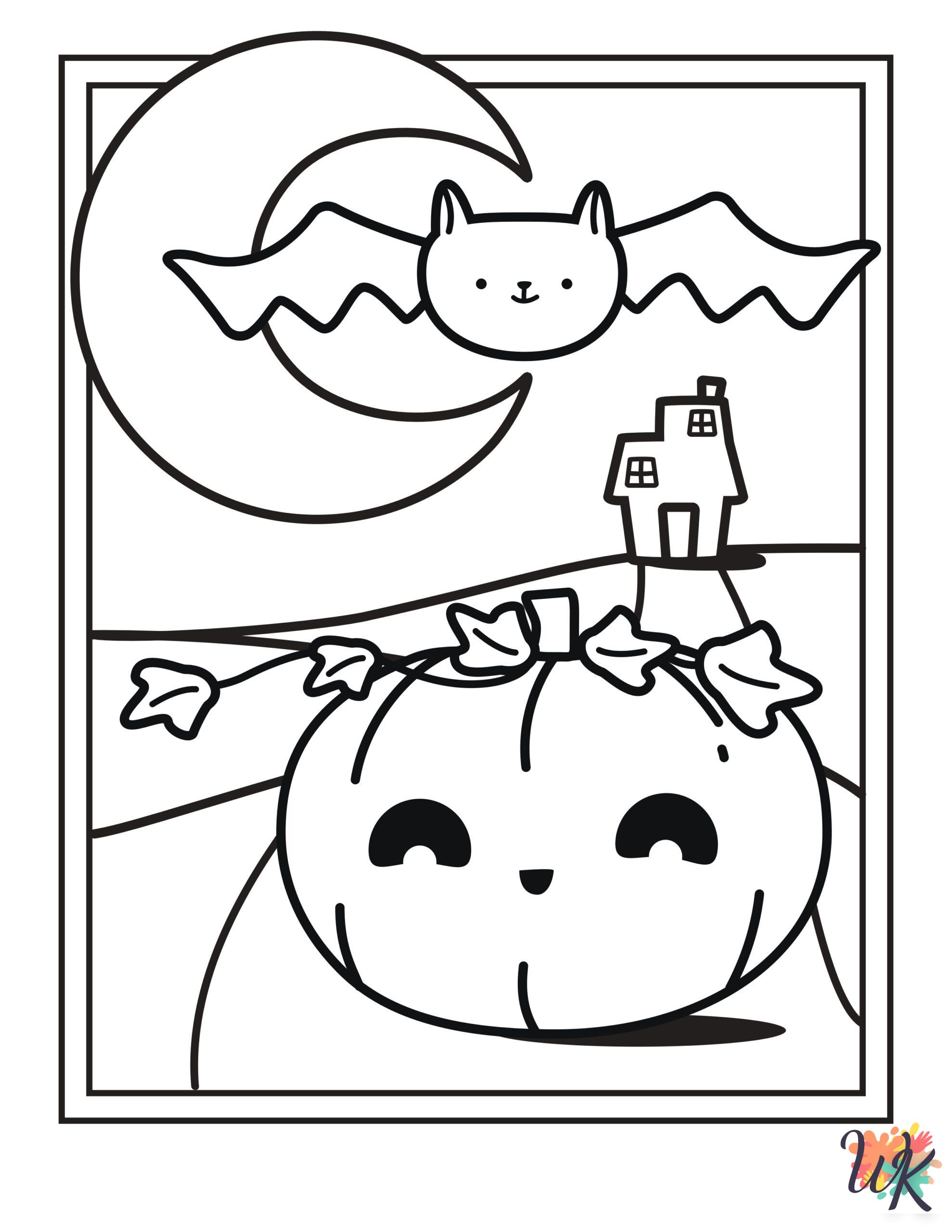 free Cute Halloween coloring pages pdf