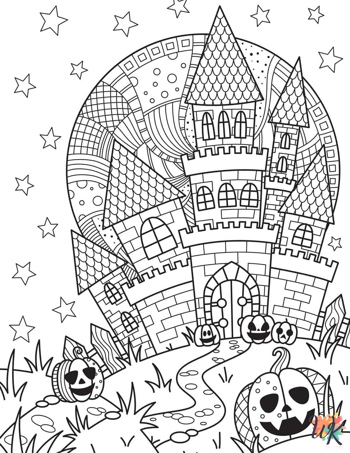 grinch Cute Halloween coloring pages