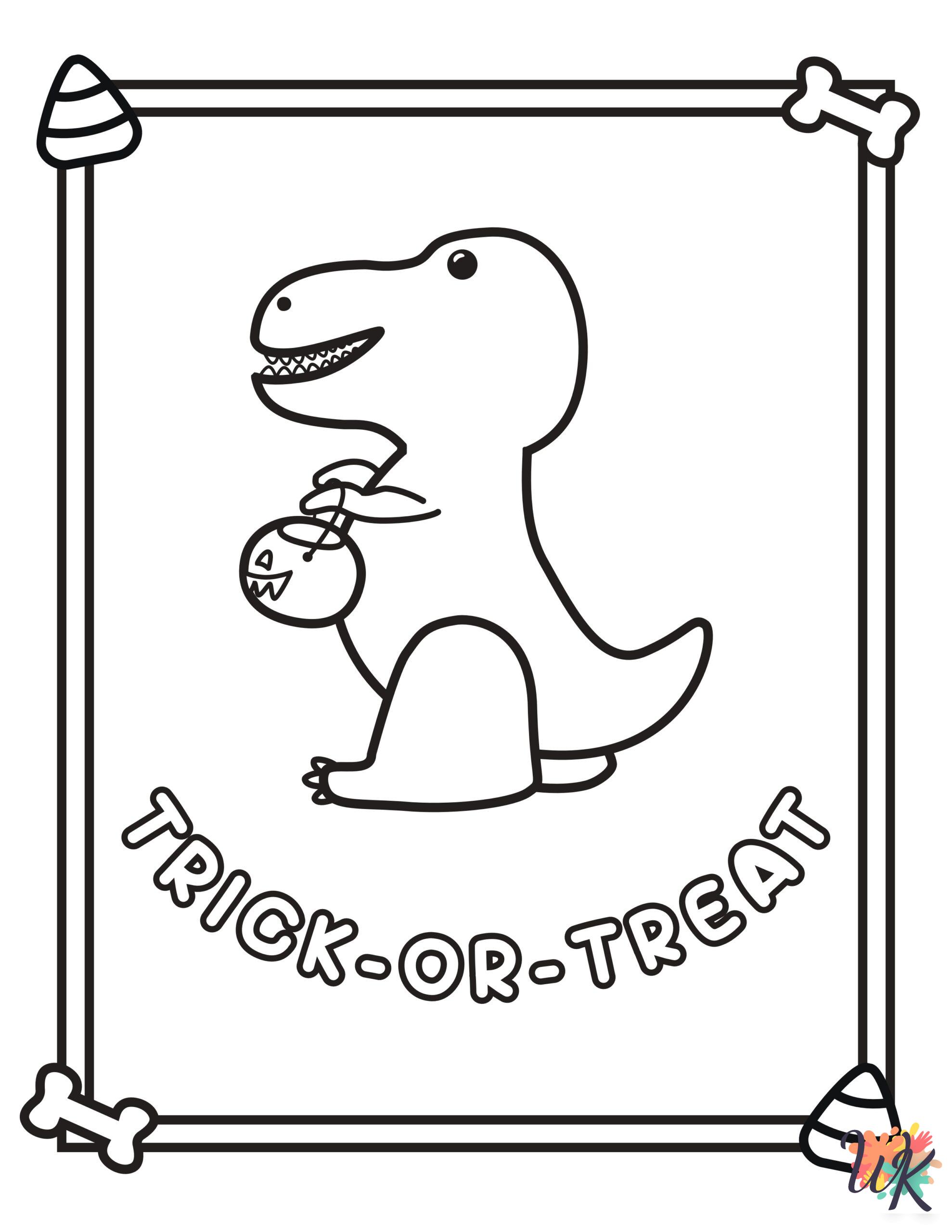 free full size printable Cute Halloween coloring pages for adults pdf