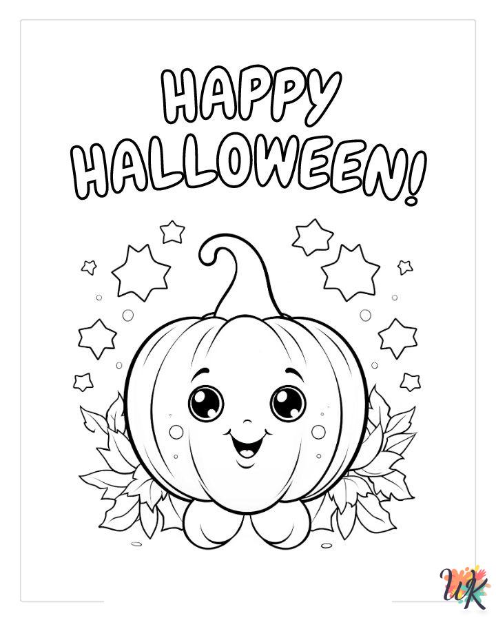 preschool Cute Halloween coloring pages