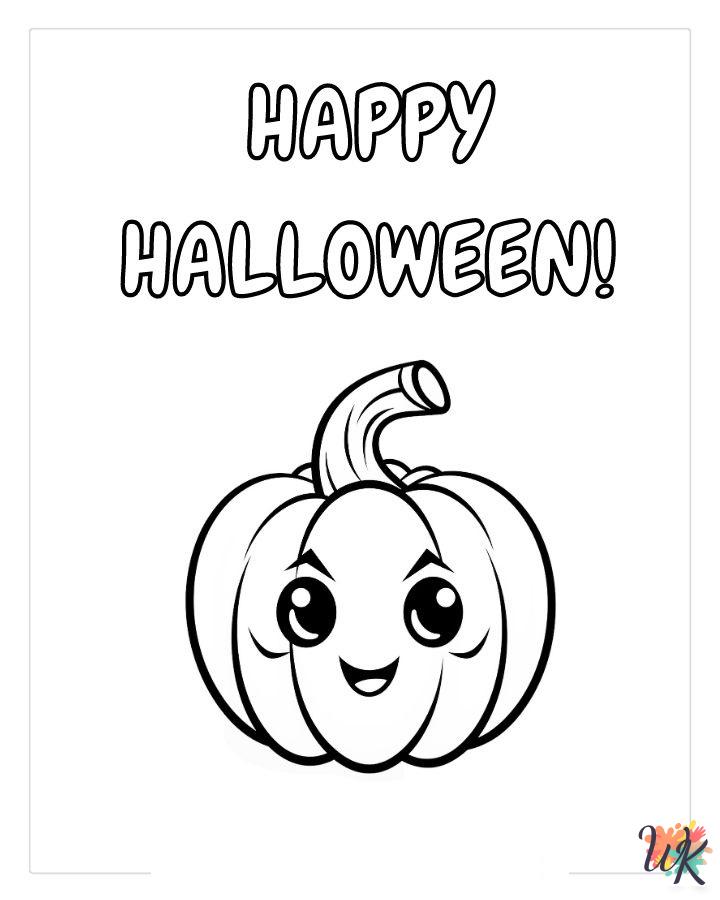 Cute Halloween ornaments coloring pages