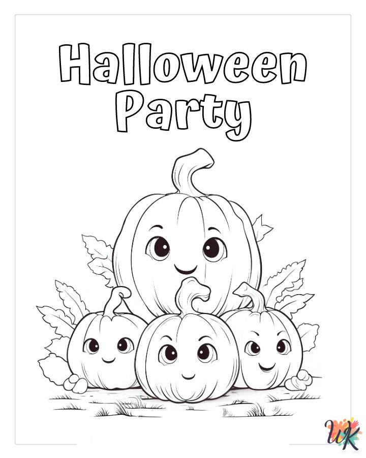 Cute Halloween coloring pages free