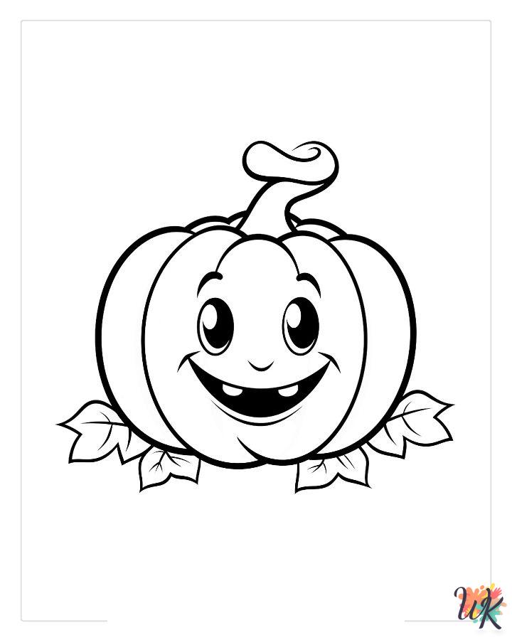 detailed Cute Halloween coloring pages for adults