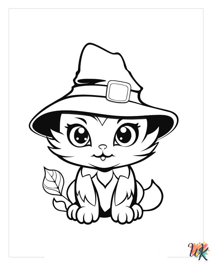Cute Halloween coloring pages for adults pdf