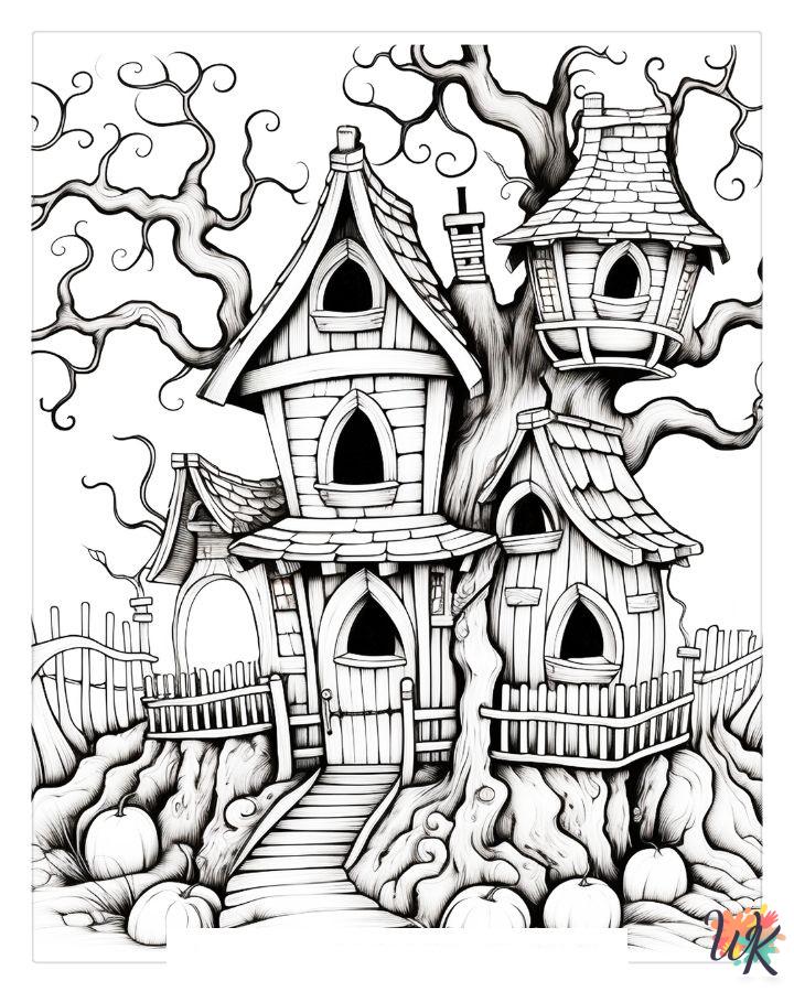 Cute Halloween coloring pages free printable