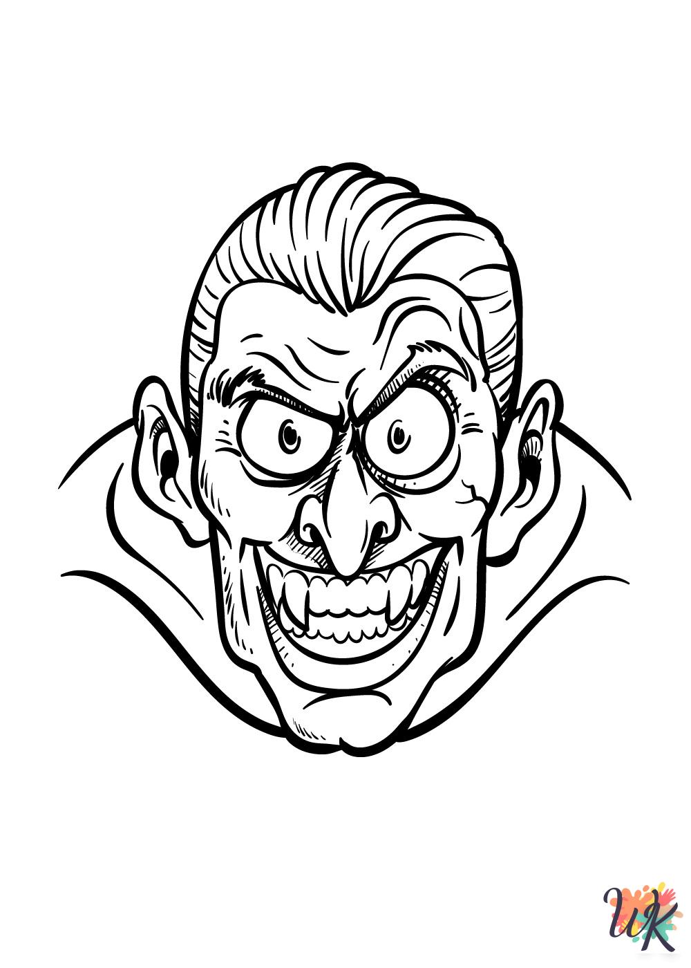 Dracula coloring pages printable free