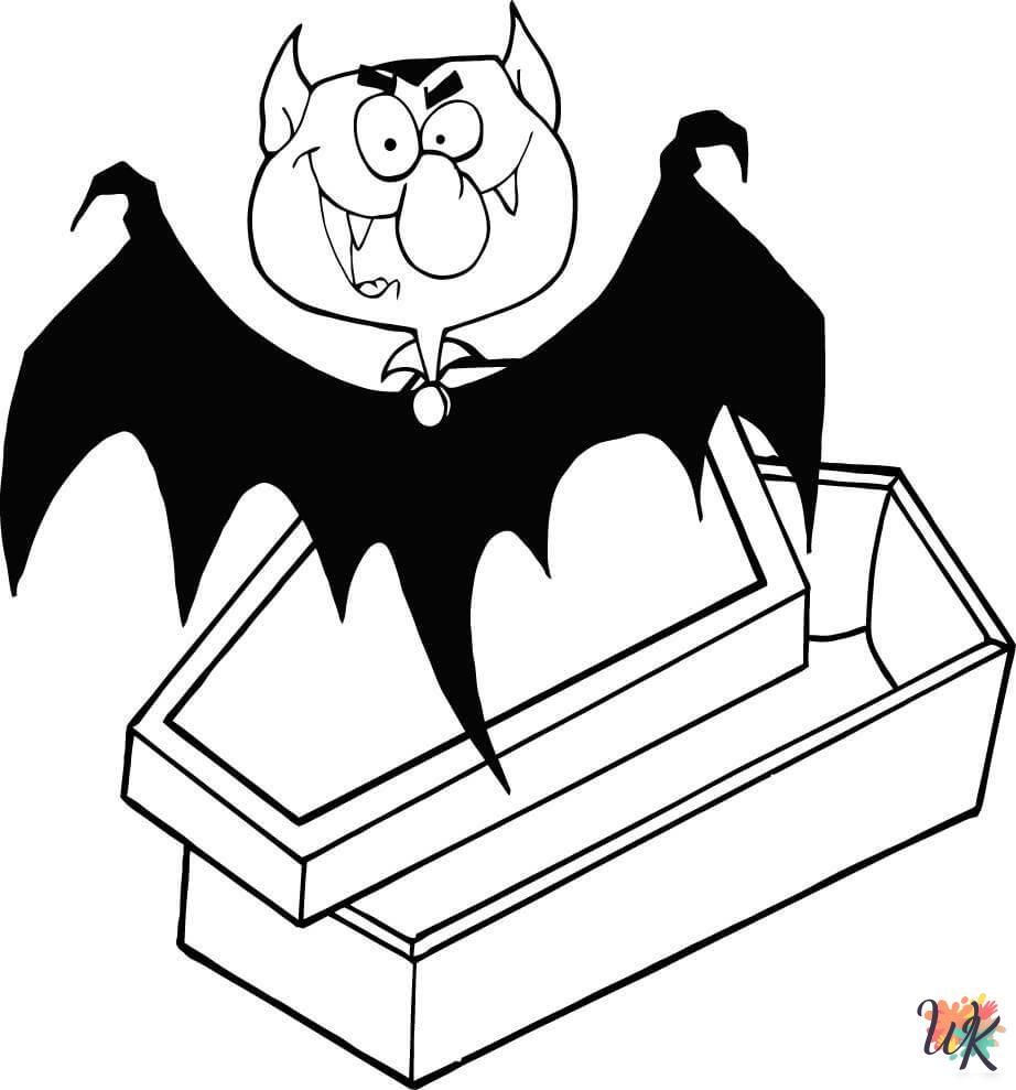 kids Dracula coloring pages