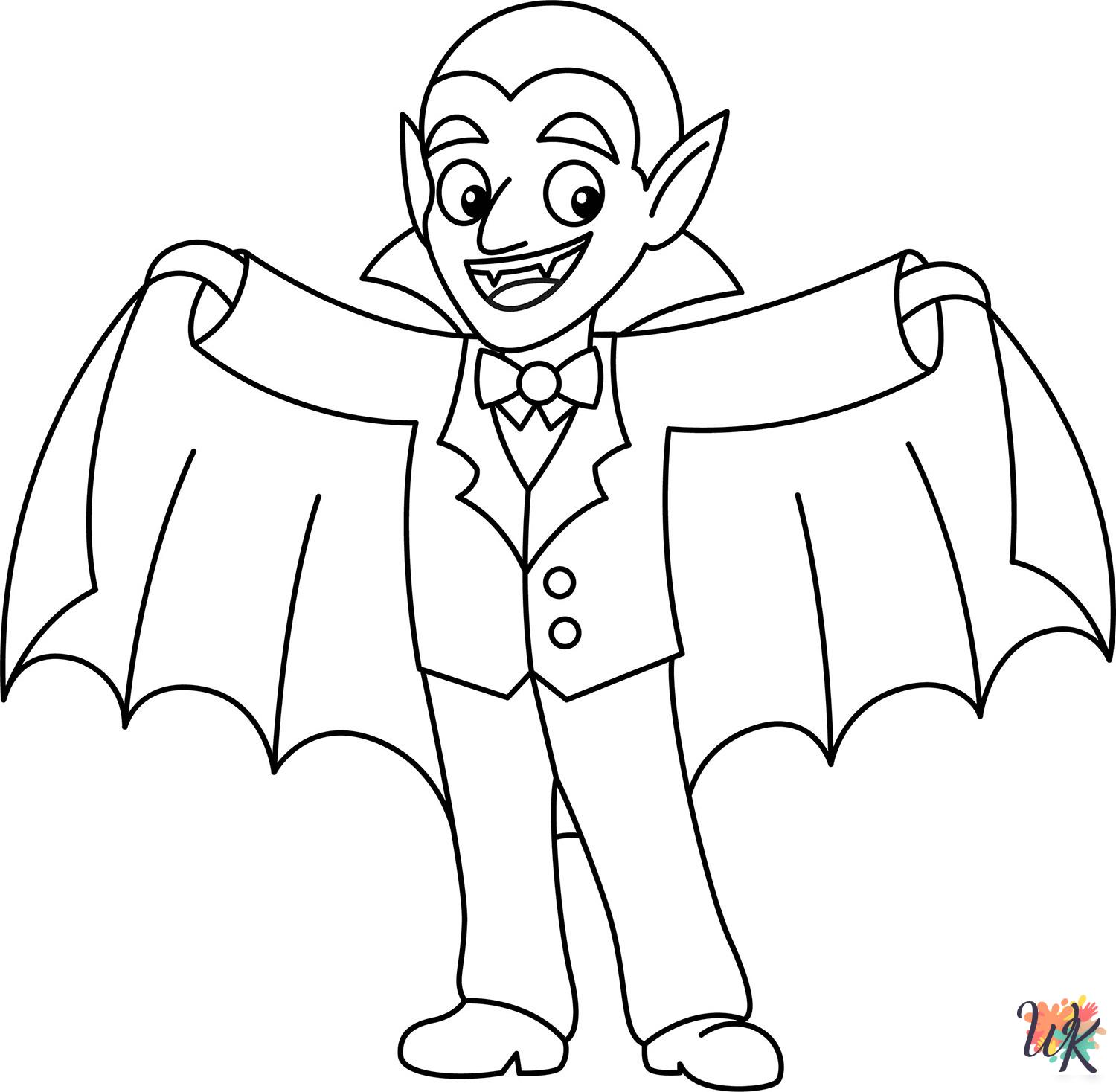 Dracula ornament coloring pages