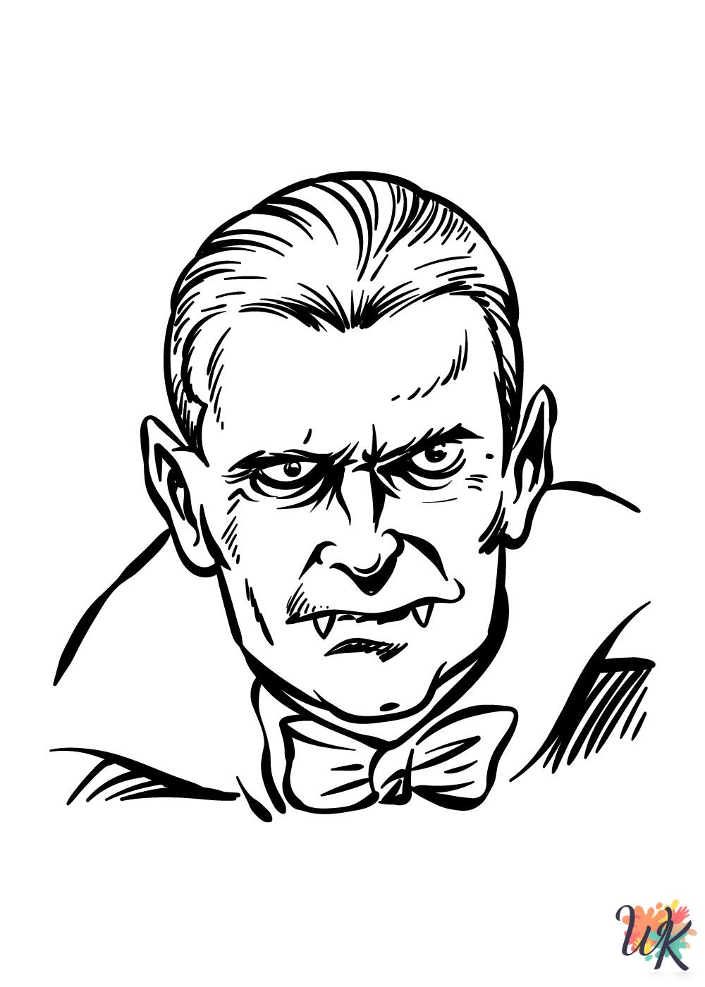 adult coloring pages Dracula