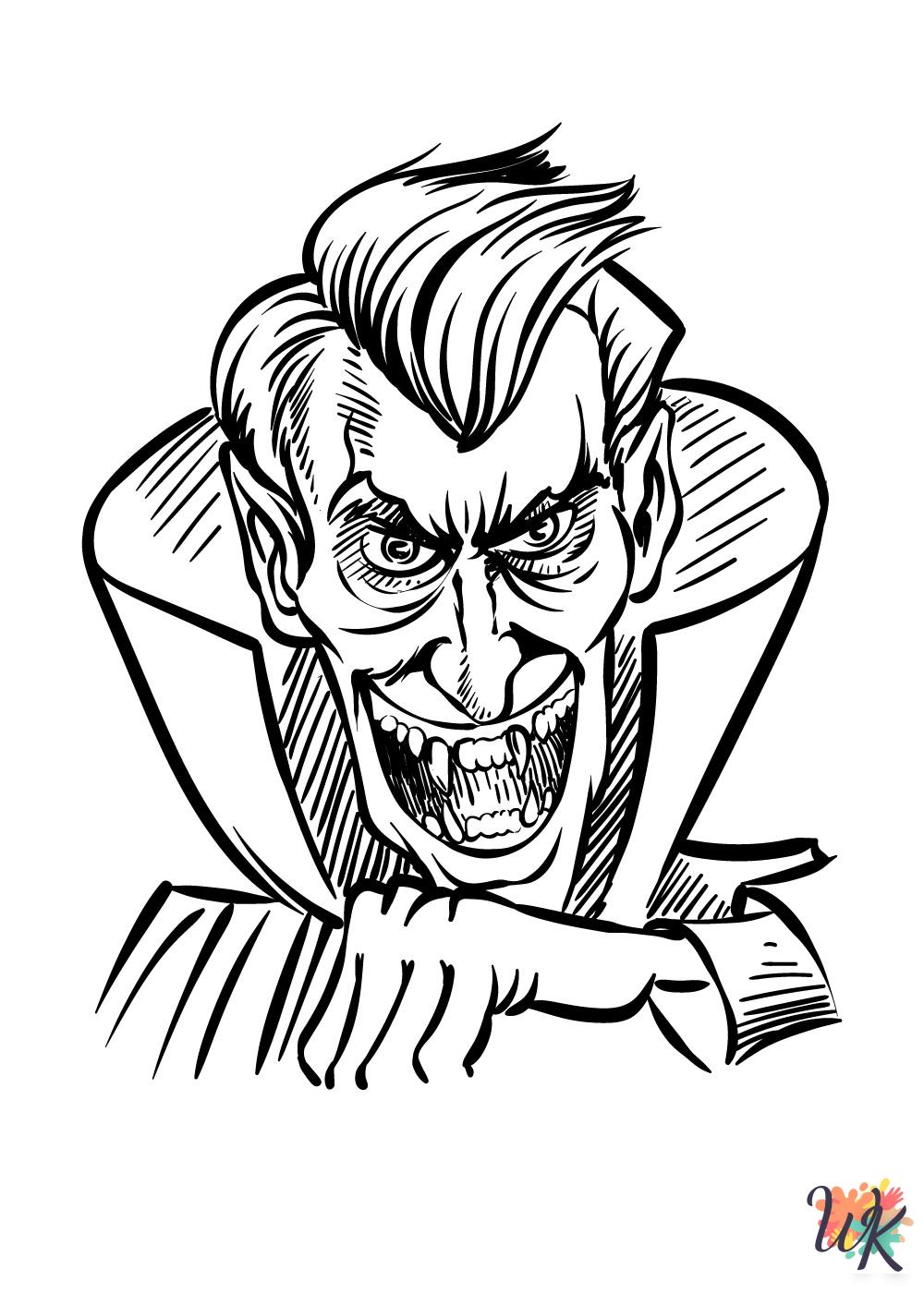 Dracula coloring pages free printable