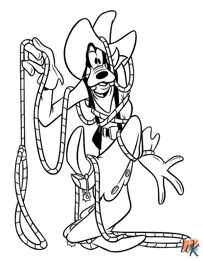 hard Goofy coloring pages