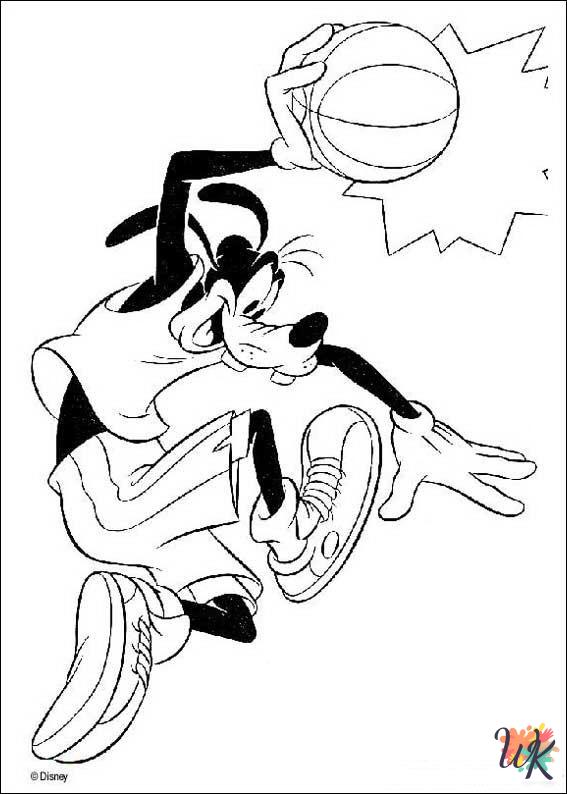 easy Goofy coloring pages