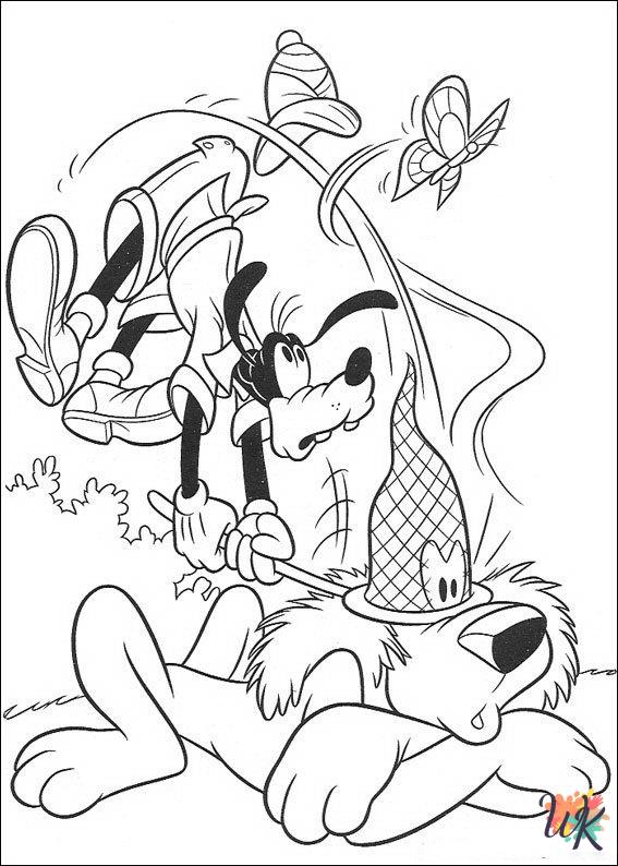 free printable Goofy coloring pages