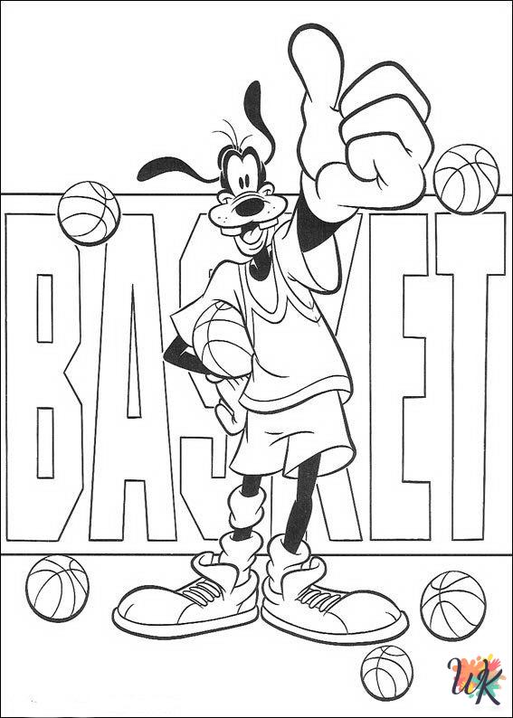 Goofy coloring pages free printable