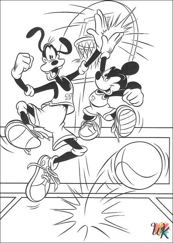 free adult Goofy coloring pages