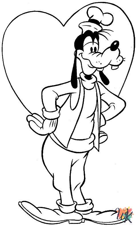 free Goofy tree coloring pages