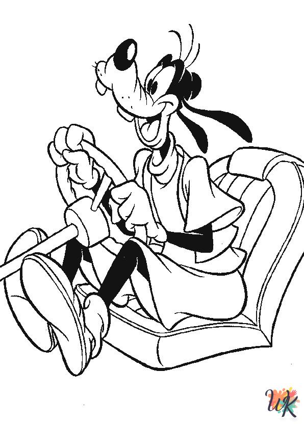 vintage Goofy coloring pages