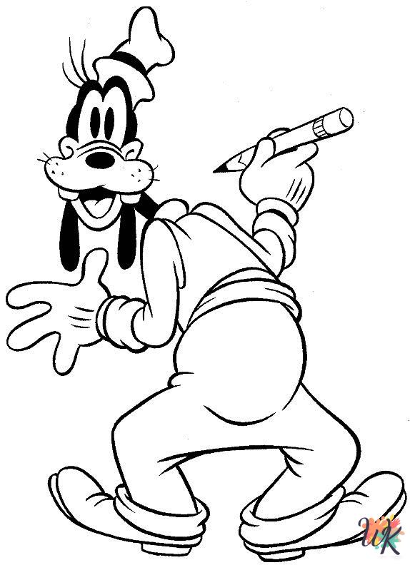 printable Goofy coloring pages for adults