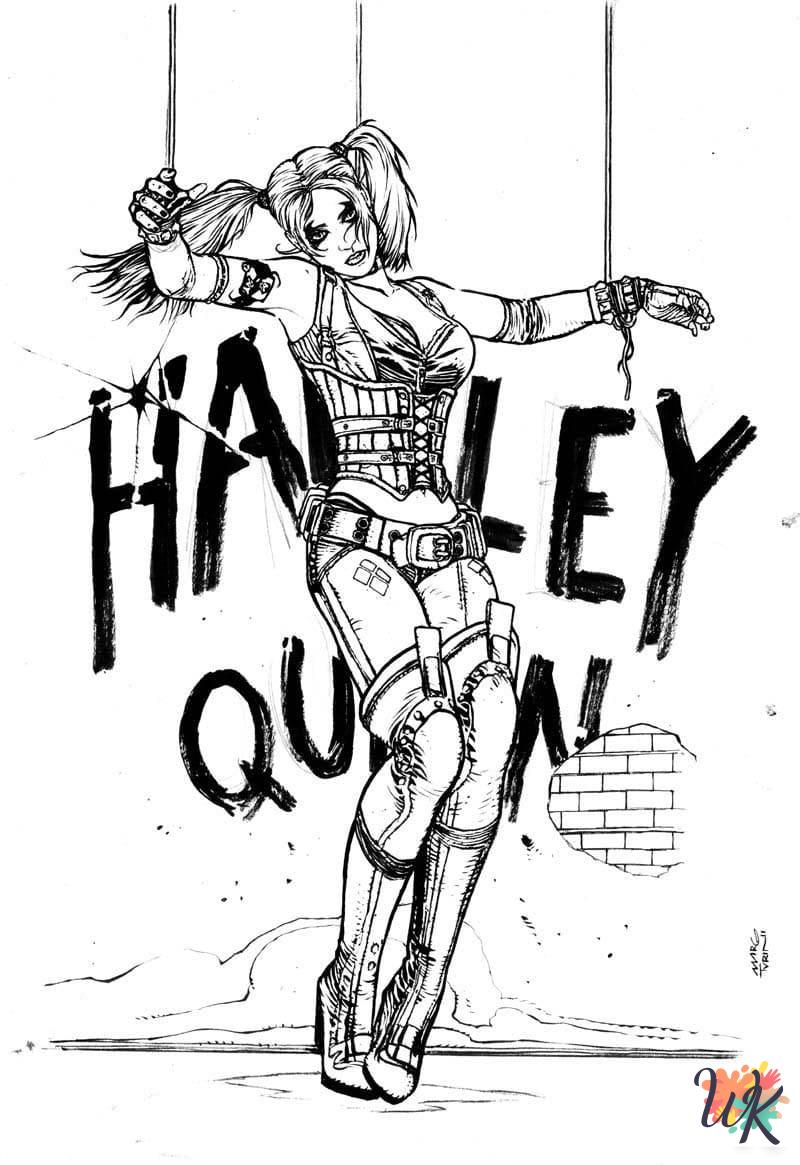 Harley Quinn coloring pages printable