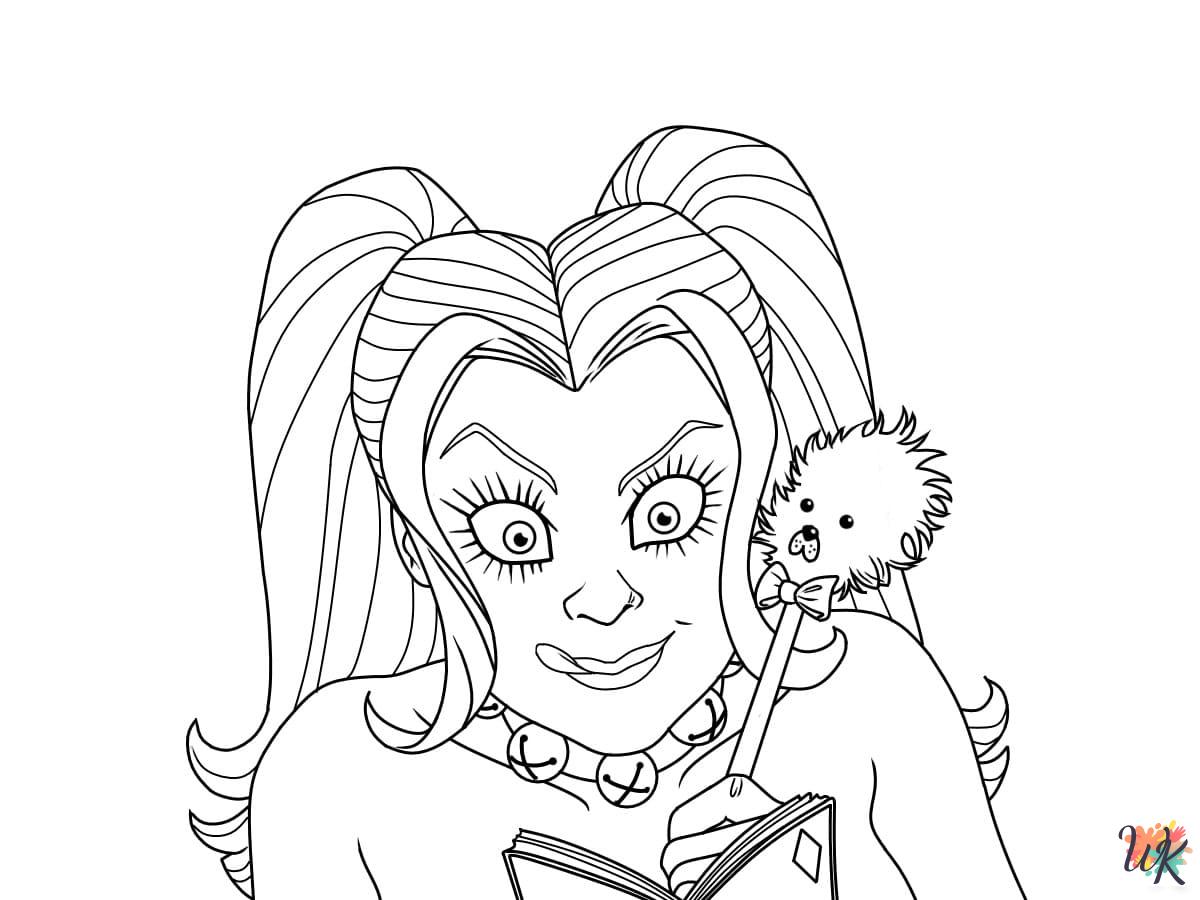 adult Harley Quinn coloring pages