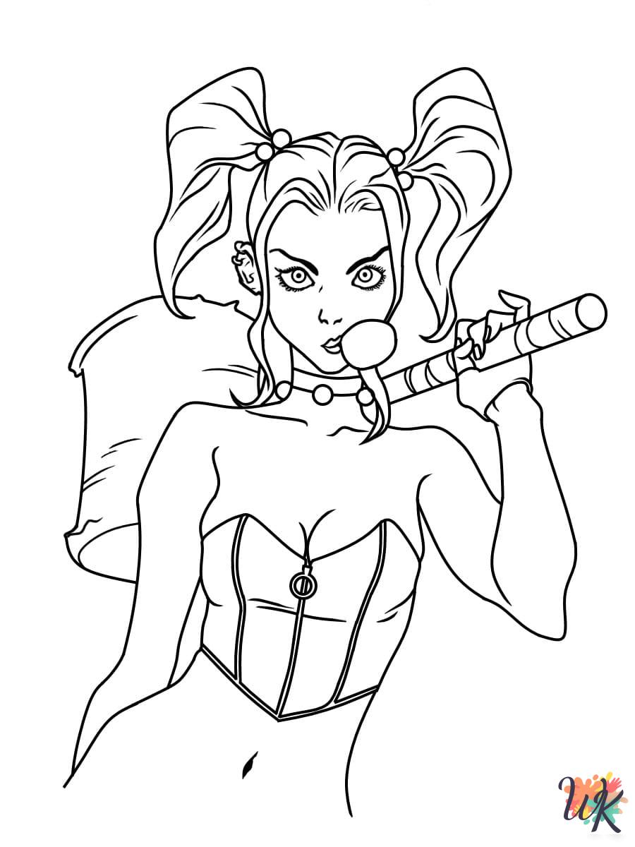 free coloring pages Harley Quinn