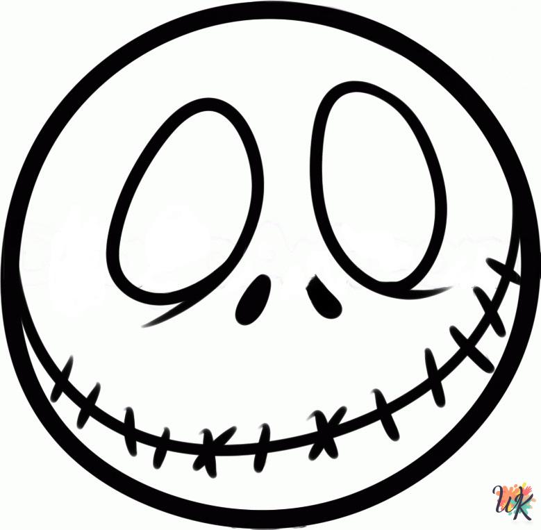 Jack Skellington coloring pages for adults