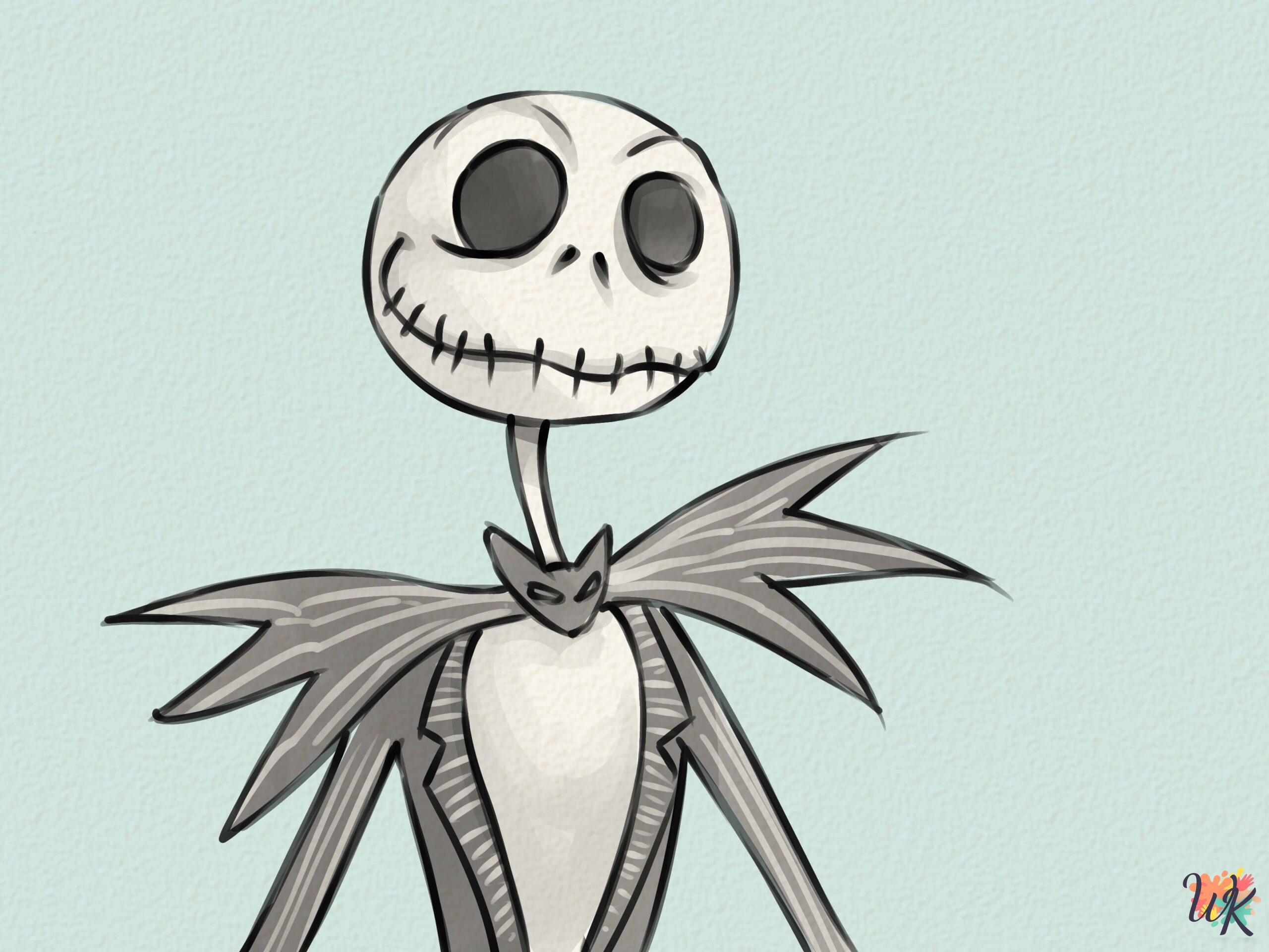 Jack Skellington coloring pages 67 Jack Skellington coloring pages