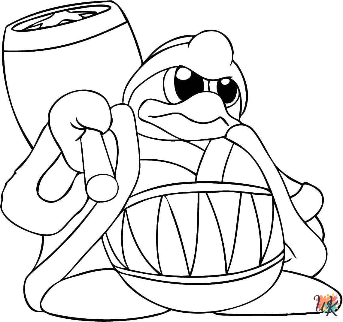 Kirby ornament coloring pages