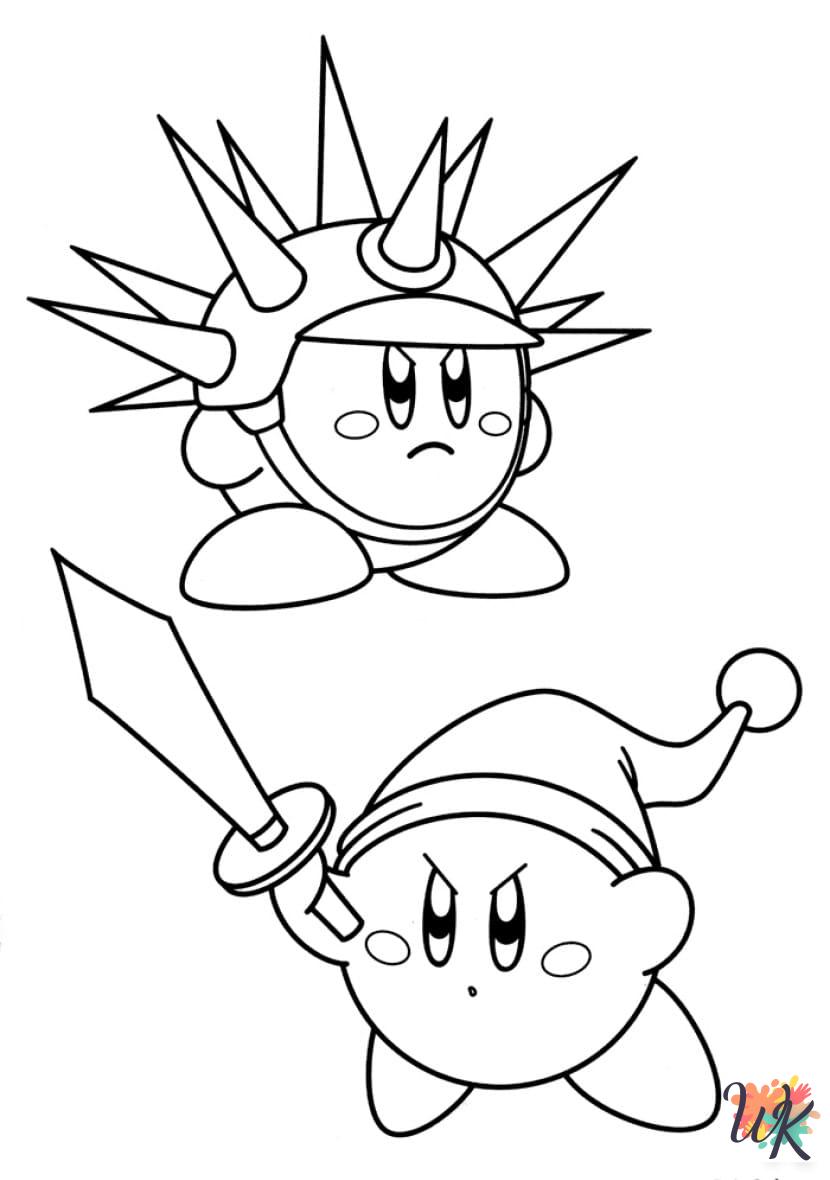 free Kirby coloring pages pdf
