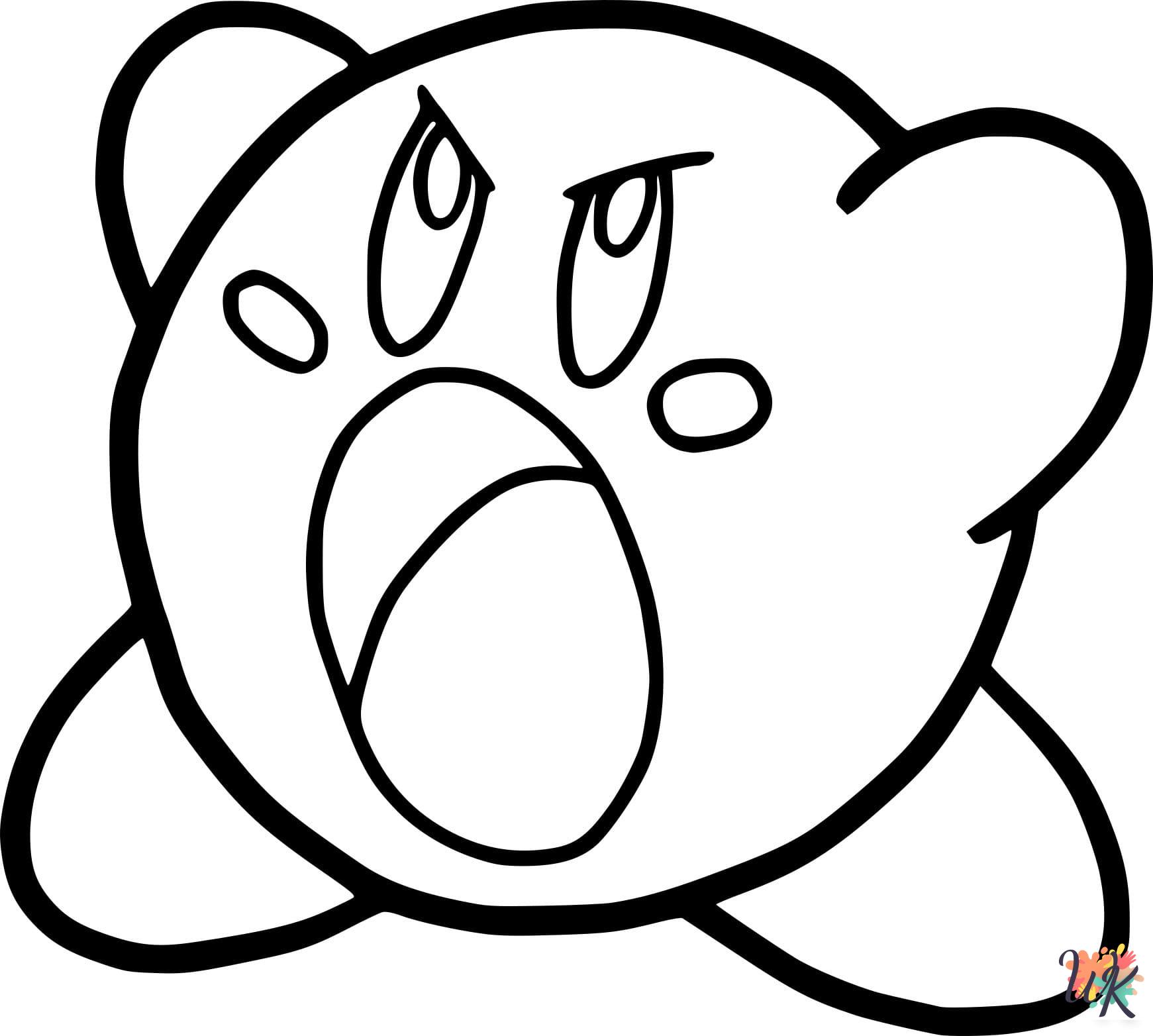 free Kirby coloring pages for adults