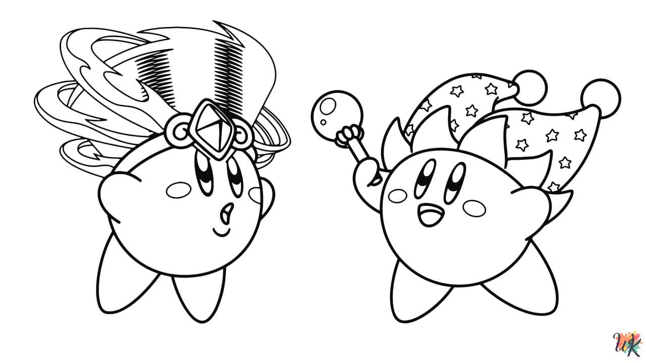 free printable Kirby coloring pages 1