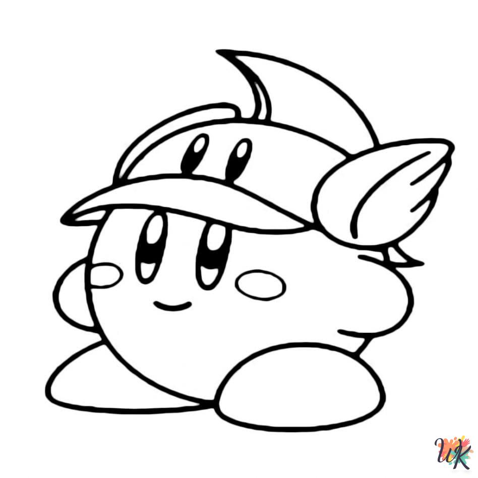 free full size printable Kirby coloring pages for adults pdf