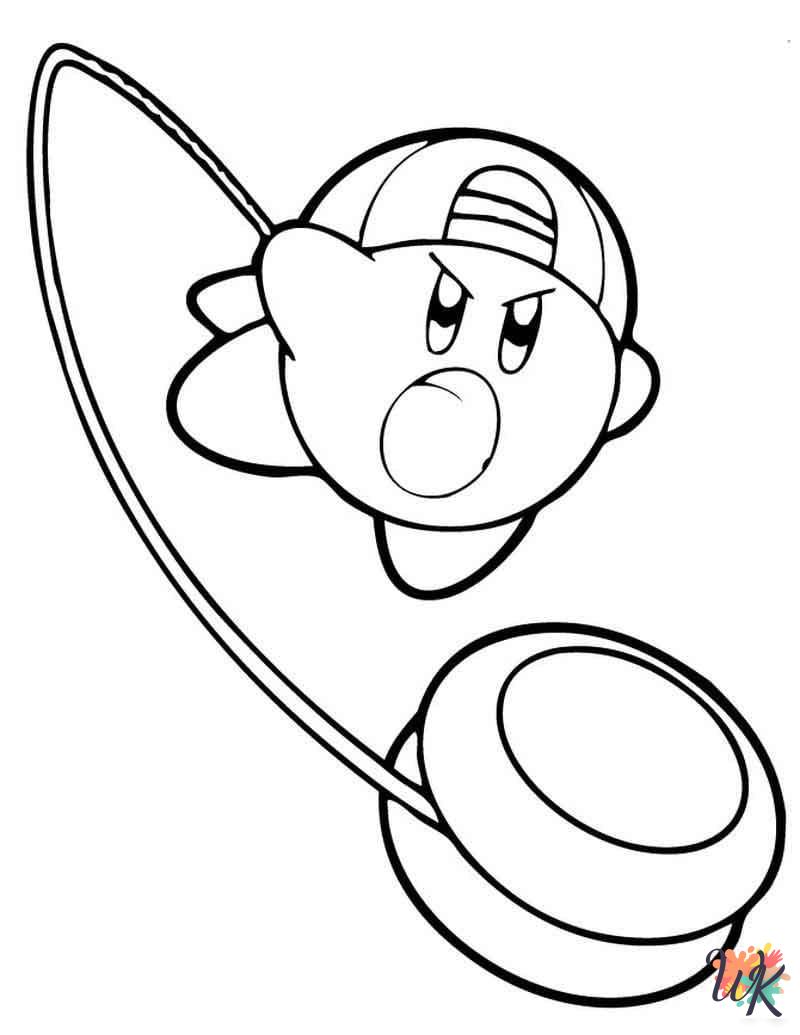 coloring pages printable Kirby