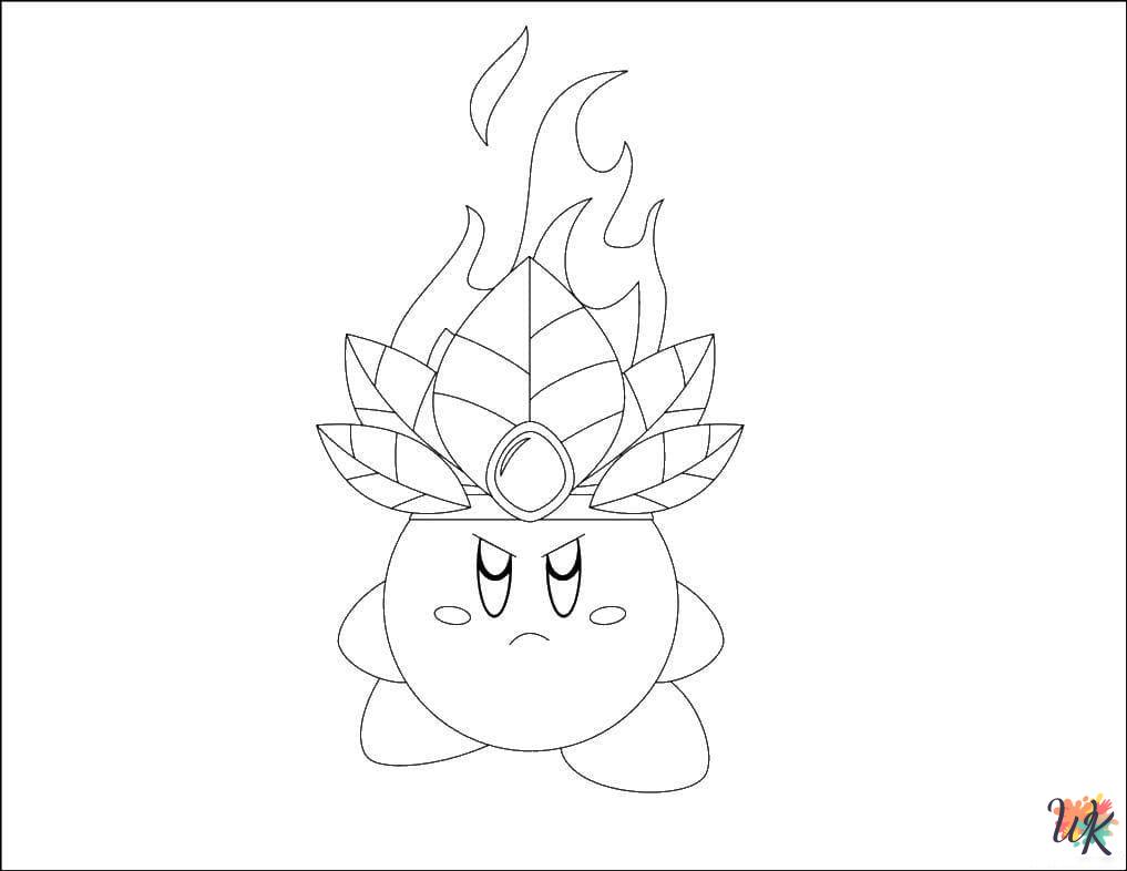 free Kirby tree coloring pages
