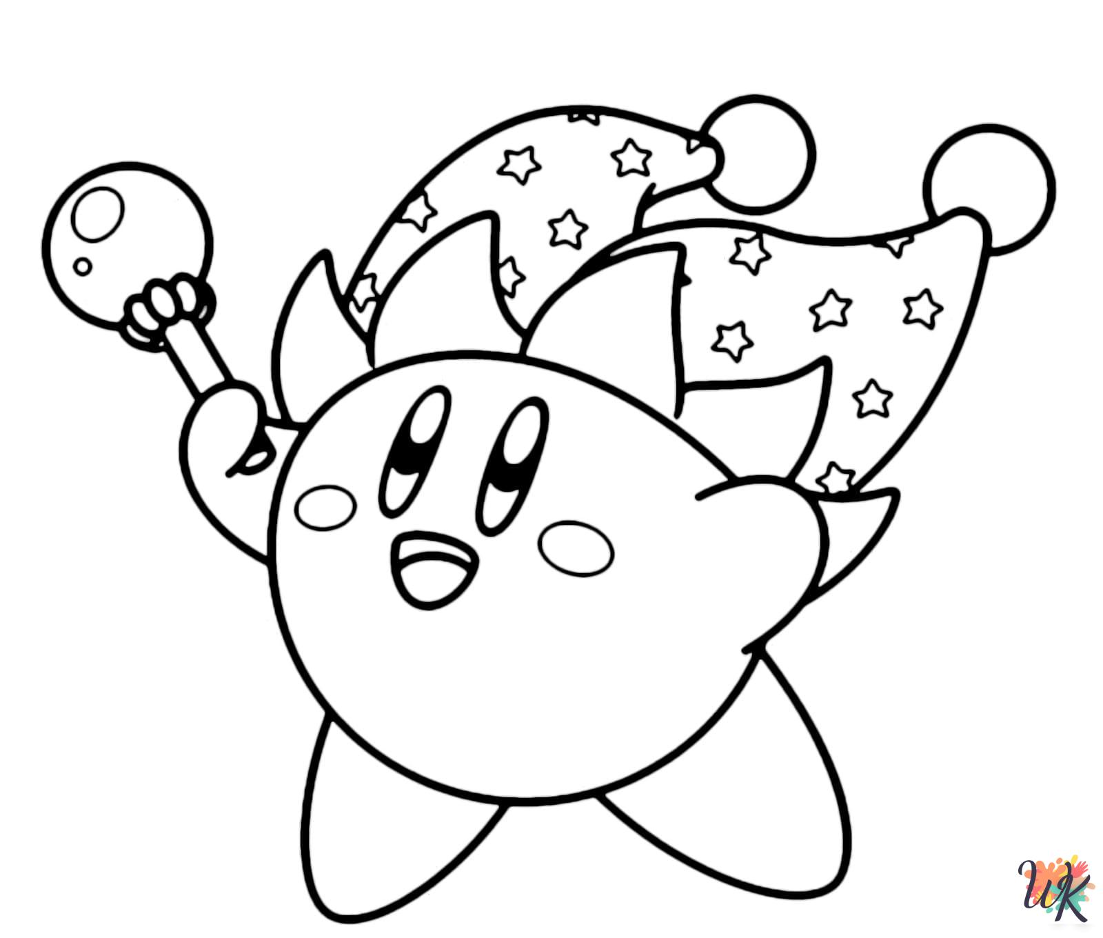 Kirby coloring pages free