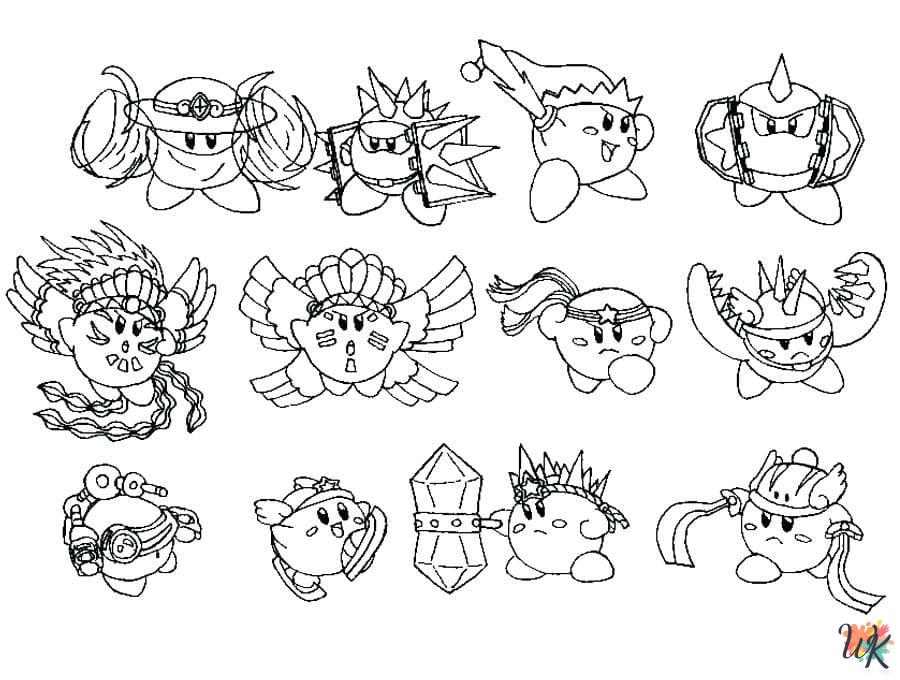 Kirby decorations coloring pages
