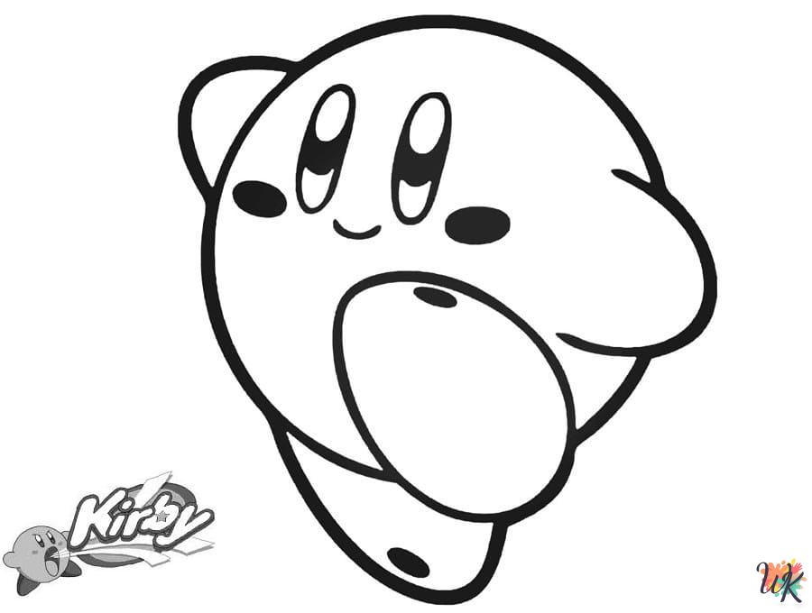detailed Kirby coloring pages for adults