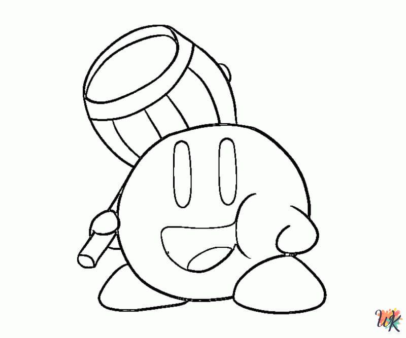 old-fashioned Kirby coloring pages