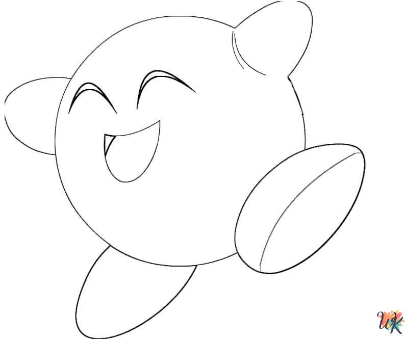 Kirby coloring pages free printable