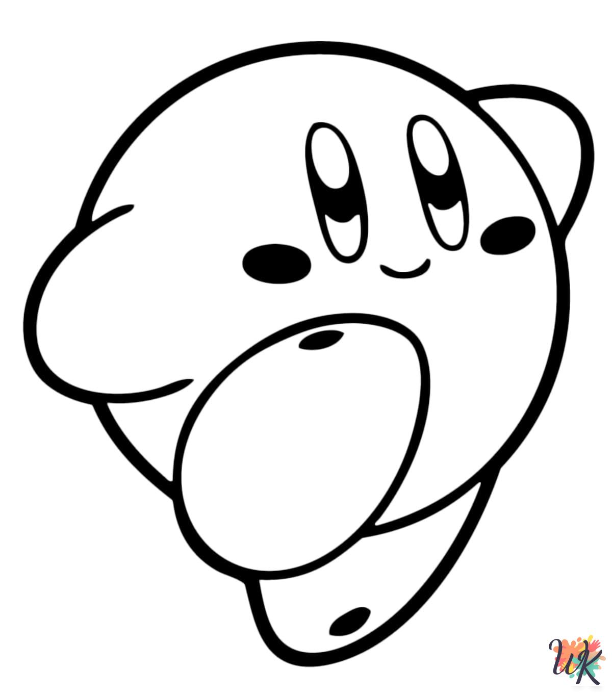coloring pages for Kirby