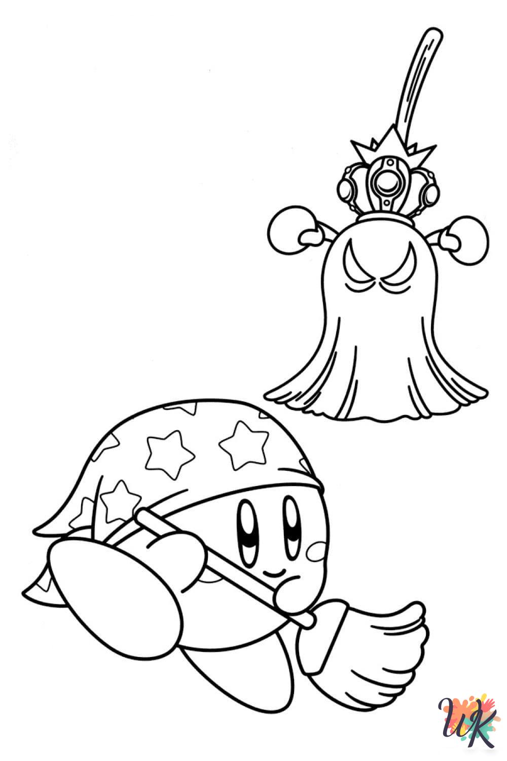 free printable Kirby coloring pages for adults