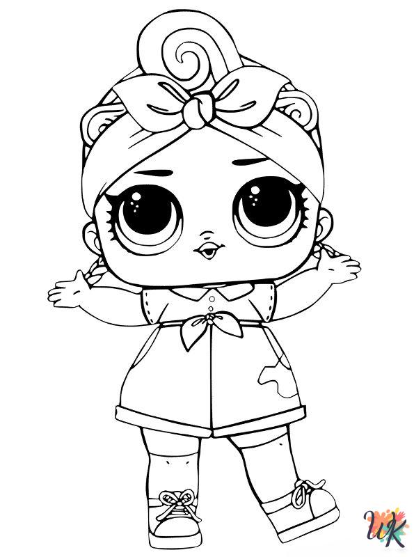 free L.O.L. Surprise Dolls coloring pages printable