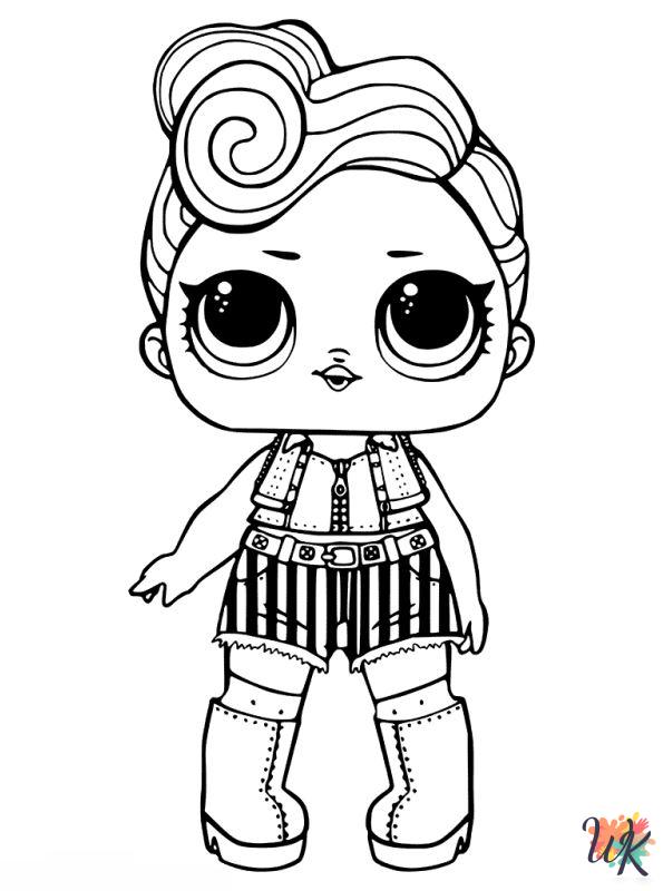 free printable L.O.L. Surprise Dolls coloring pages